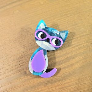 Grosse broche Acrylique, fantaisie - Chat