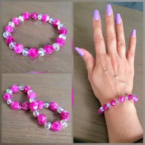 Bracelet Quartz et Cristaux de Moissanite - Douceur et Bien-être - Taille 1